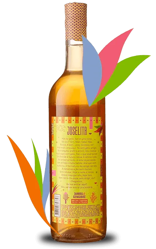Joselita Cachaça with Jambu and Ginger 750ml/ 20.71 fl.oz.