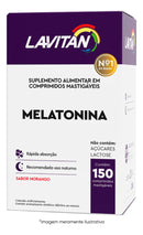 Lavitan Melatonin 150 Chewable Tablets Strawberry - BuyBrazil