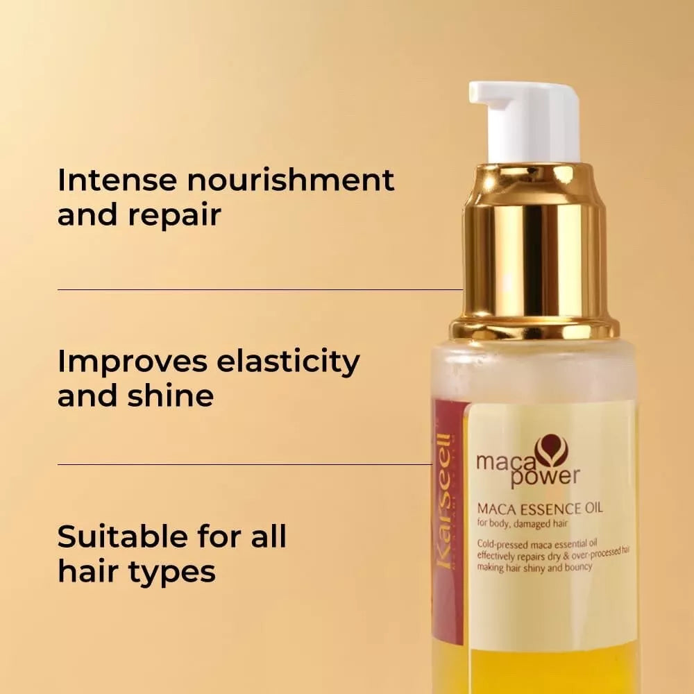 Karseell Collagen Maca Essence Repair Set Collagen Hair Mask 500ml/Maca Oil 50ml - BuyBrazil