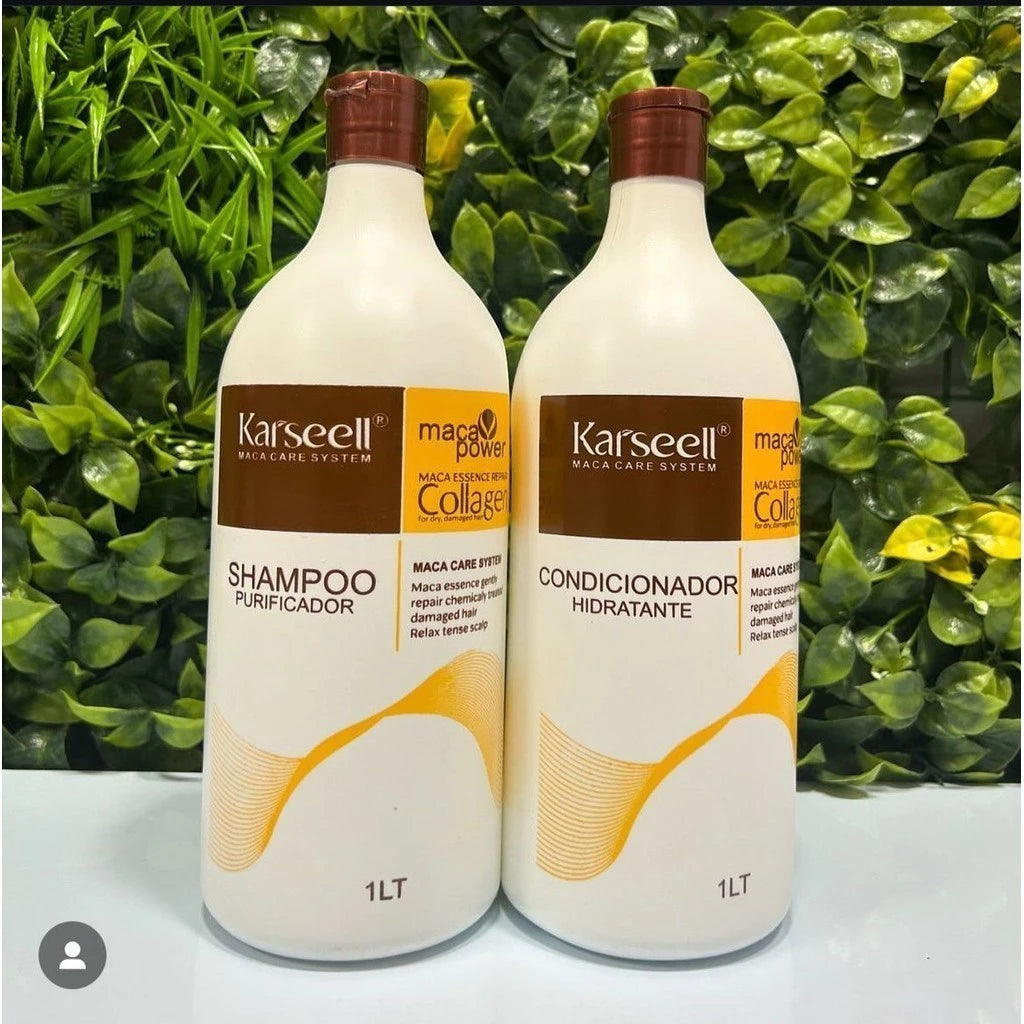 Karseell Collagen Maca Power Essence Repair Kit – Shampoo & Conditioner 1L / 33.8 fl.oz