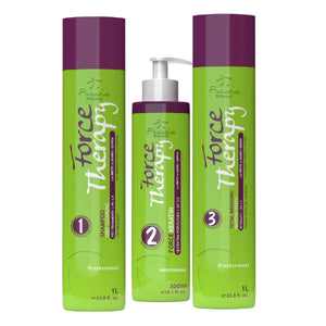 Floractive Force Therapy Intense Reconstruction Kit 1l with Shampoo, Keratin Fluid and Mask