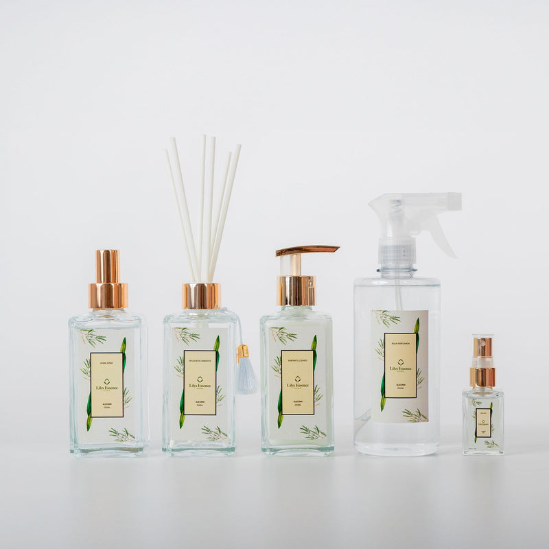Lilys Essence Premium Kit Rosemary Premium Kit Diffuser | Home Spray | Soap | Scented Water | Mini Home Spray
