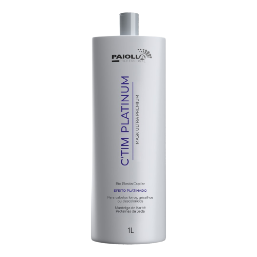 Paiolla C'tim Ultra Premium Kit: Platinum Reconstructive Mask & Antiresidue Shampoo 2x1000ml /33.8 fl.oz