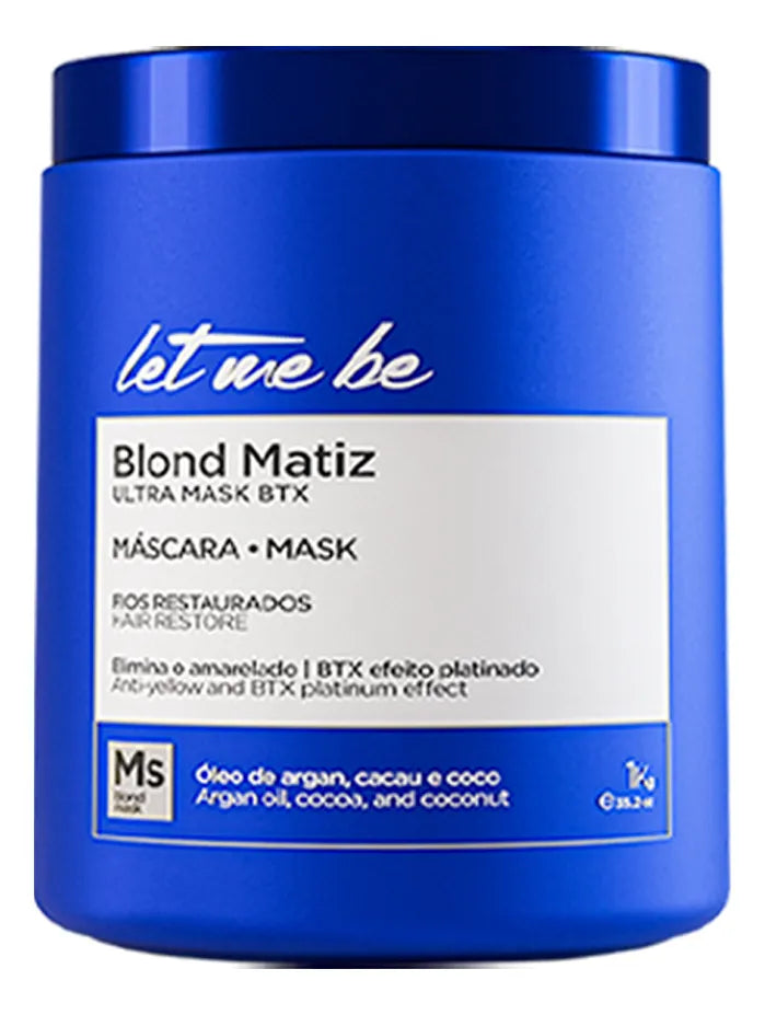 Let Me Be Blond Matiz Ultra Mask - Efeito Matizador | 1kg/35.2 oz. - BuyBrazil