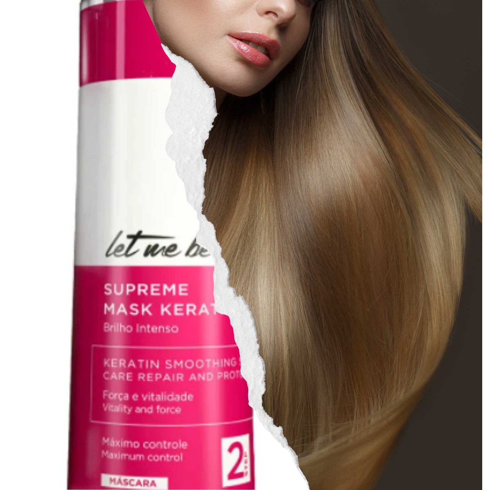 Let Me Be Supreme Ultra Mask Keratin - Hair Restore 1kg/35.2 oz. - BuyBrazil
