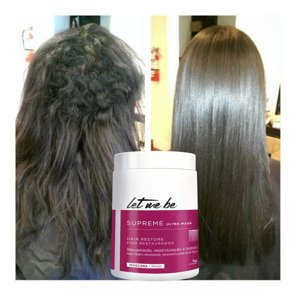 Let Me Be Supreme Ultra Mask Keratin - Hair Restore 1kg/35.2 oz. - BuyBrazil