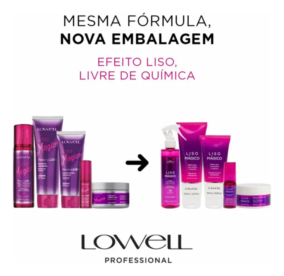 Lowell Liss Liso Mágico Hair Treatment - BuyBrazil