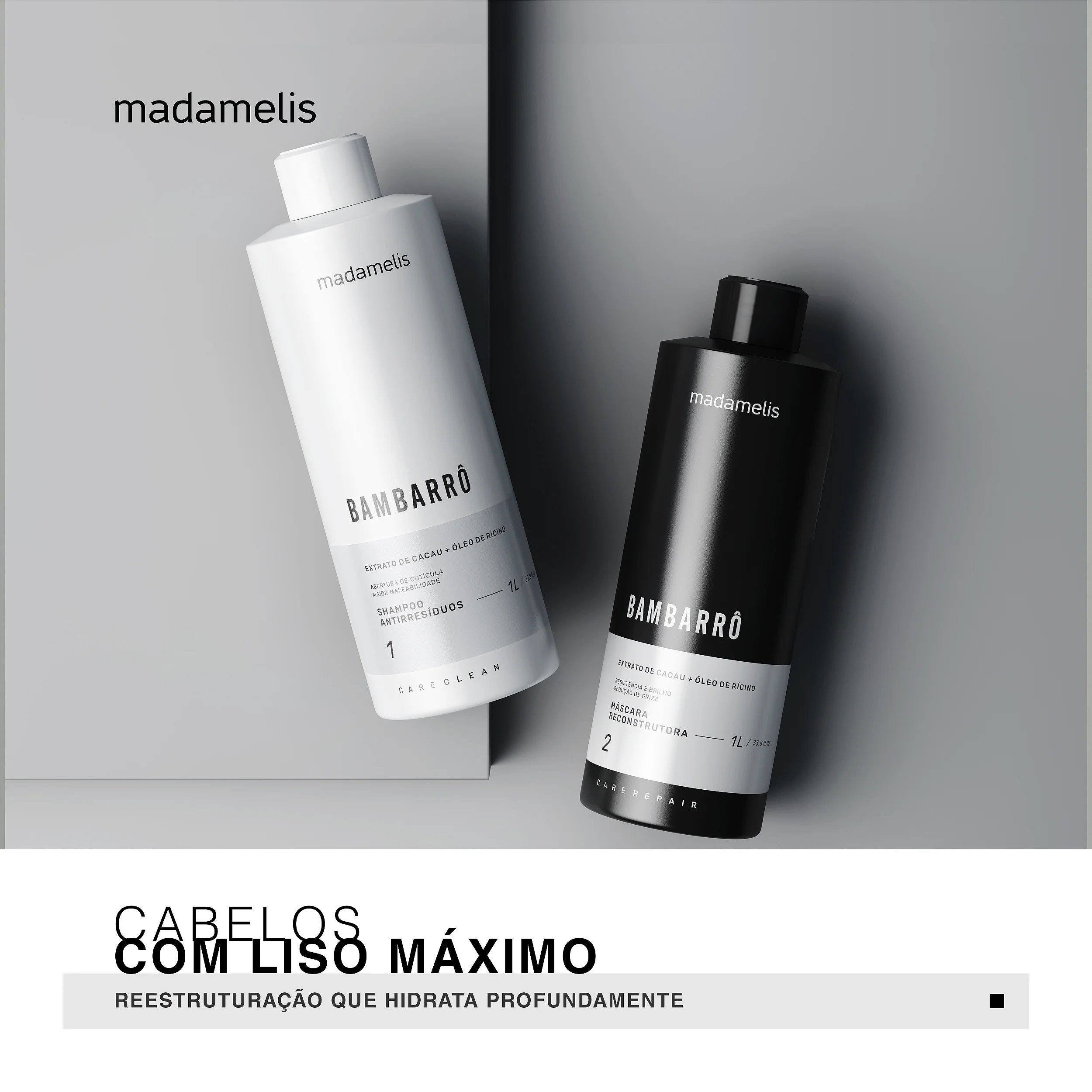 Madamelis Bambarro Progressive Brush Kit 2x1000ml/33.8 fl.oz. - BuyBrazil