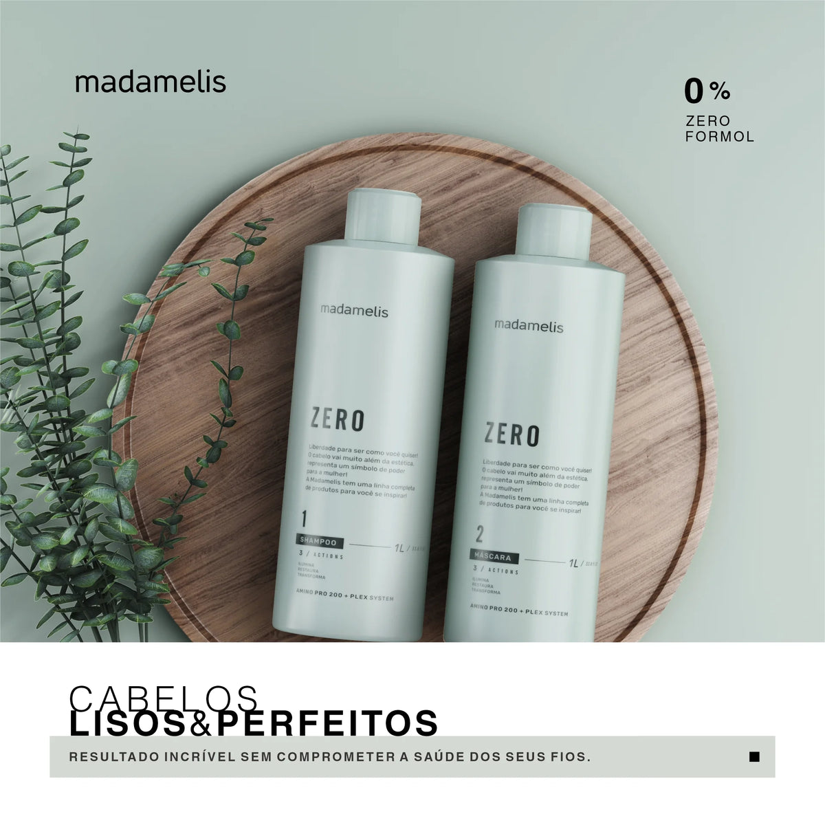 Madamelis Zero Progressive Brush Kit 2x1000ml/33.8 fl.oz. - BuyBrazil
