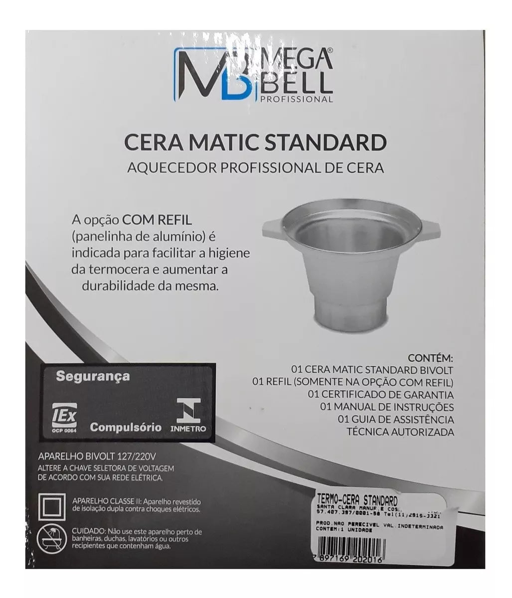 Mega Bell Double Base Termocera 900g Refill +2 Rollon Waxing Pan - BuyBrazil