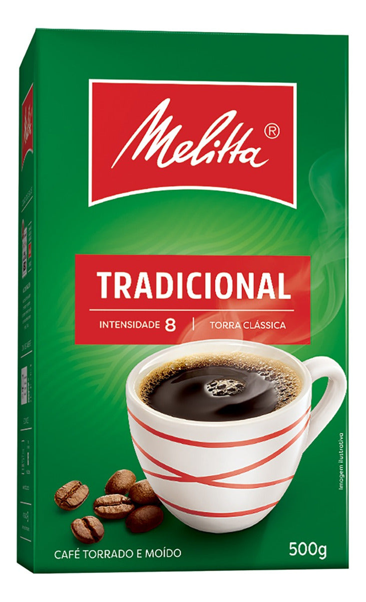 Melitta Traditional Roasted and Ground Coffee Box 500g - BuyBrazil