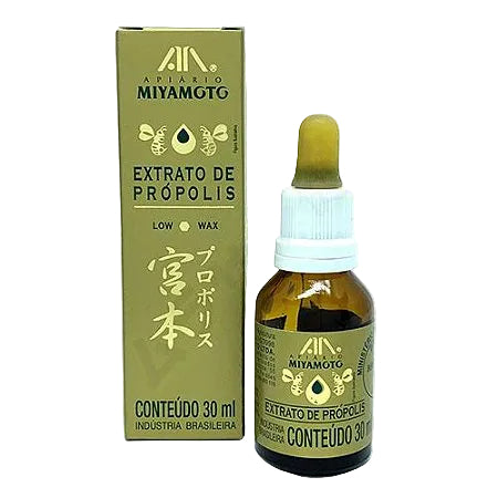 Propolis Extract Gold 31% Low Wax 30ml - Apiario Miyamoto - BuyBrazil