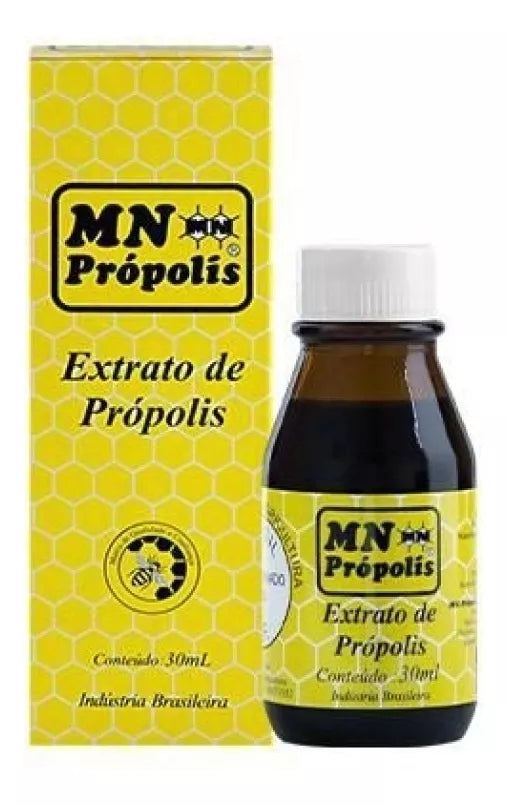 MN Propolis Brazilian Green Aqueous Propolis Extract Yellow 30ml/1.01 fl.oz. - BuyBrazil