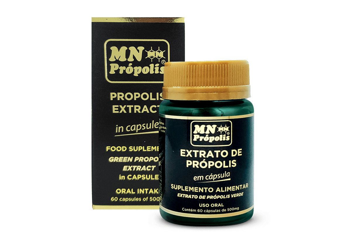 MN Propolis Brazilian Green Propolis Extract 60 Capsules 500mg - BuyBrazil