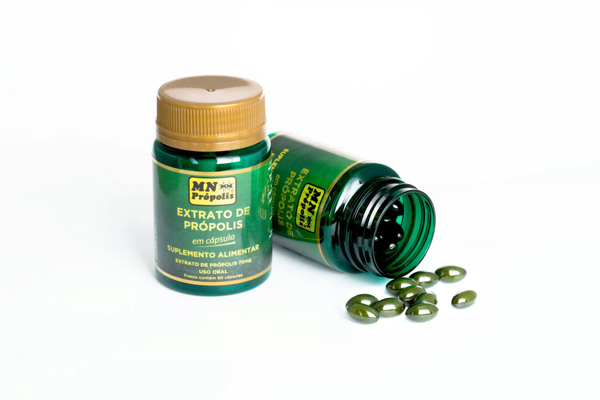 MN Propolis Brazilian Green Propolis Extract 90 Capsules 250mg. - BuyBrazil
