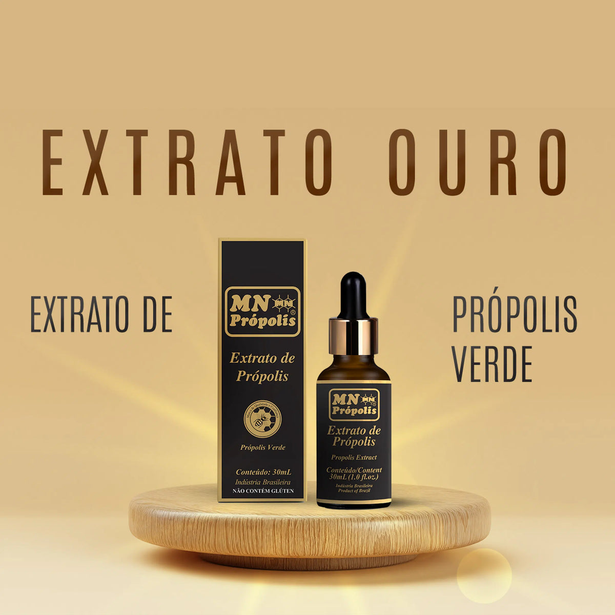 MN Propolis Brazilian Green Propolis Extract Gold 30ml/1.01 fl.oz. - BuyBrazil