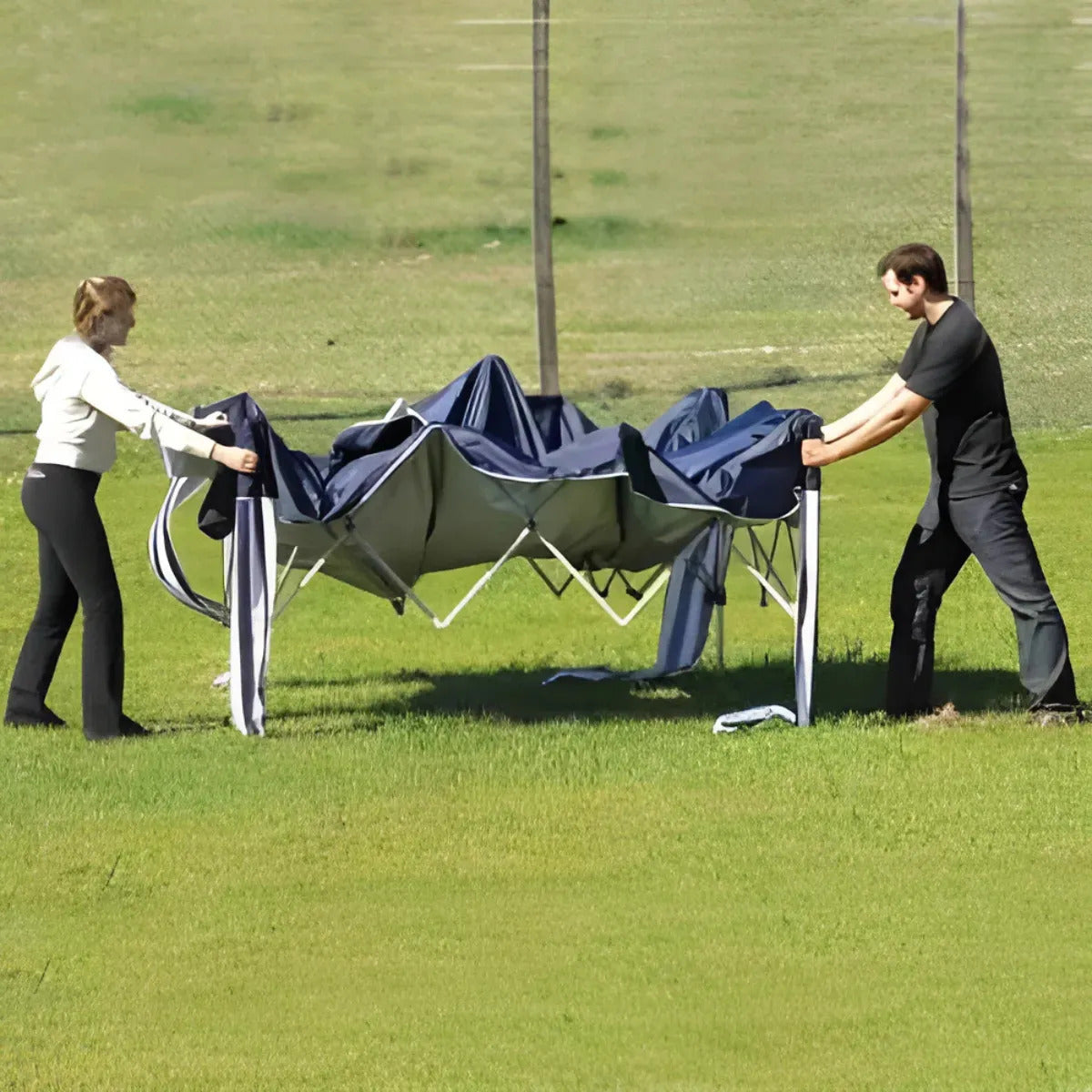 MOR X-Flex Oxford Gazebo Tent 3x3m – Heavy Duty Pop-Up Canopy with UV Protection