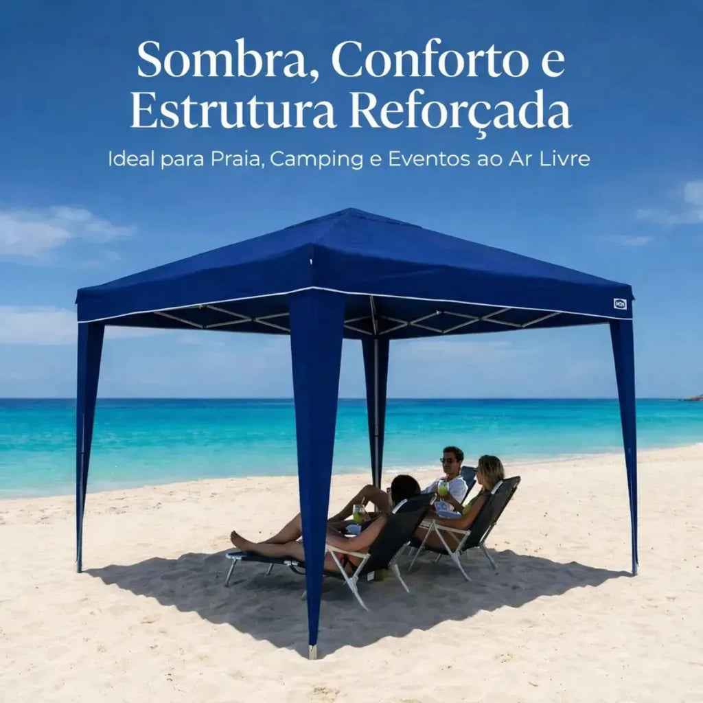 MOR X-Flex Oxford Gazebo Tent 3x3m – Heavy Duty Pop-Up Canopy with UV Protection