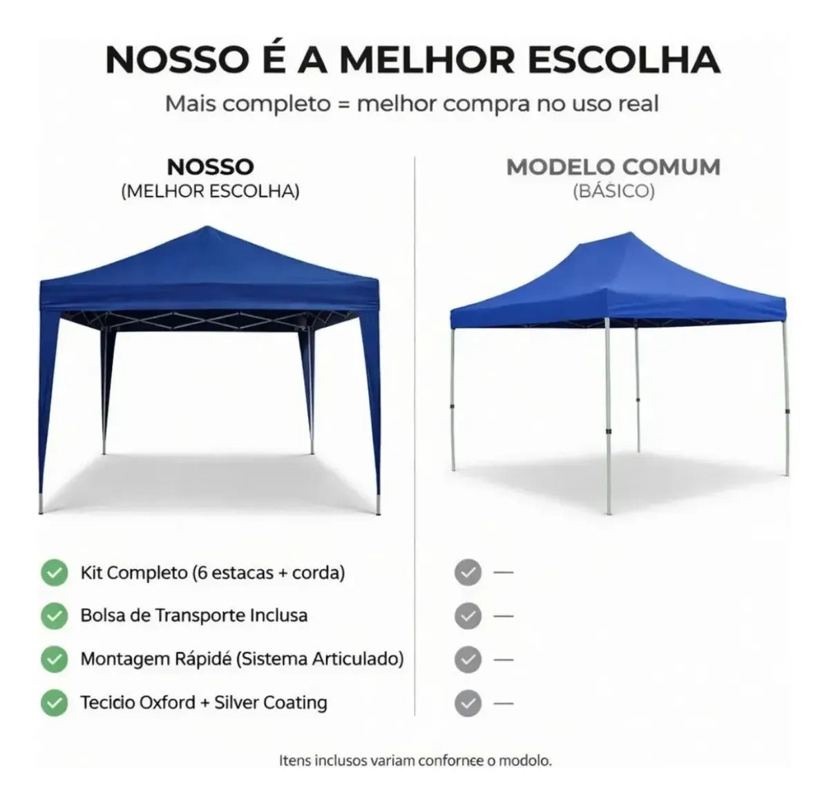 MOR X-Flex Oxford Gazebo Tent 3x3m – Heavy Duty Pop-Up Canopy with UV Protection