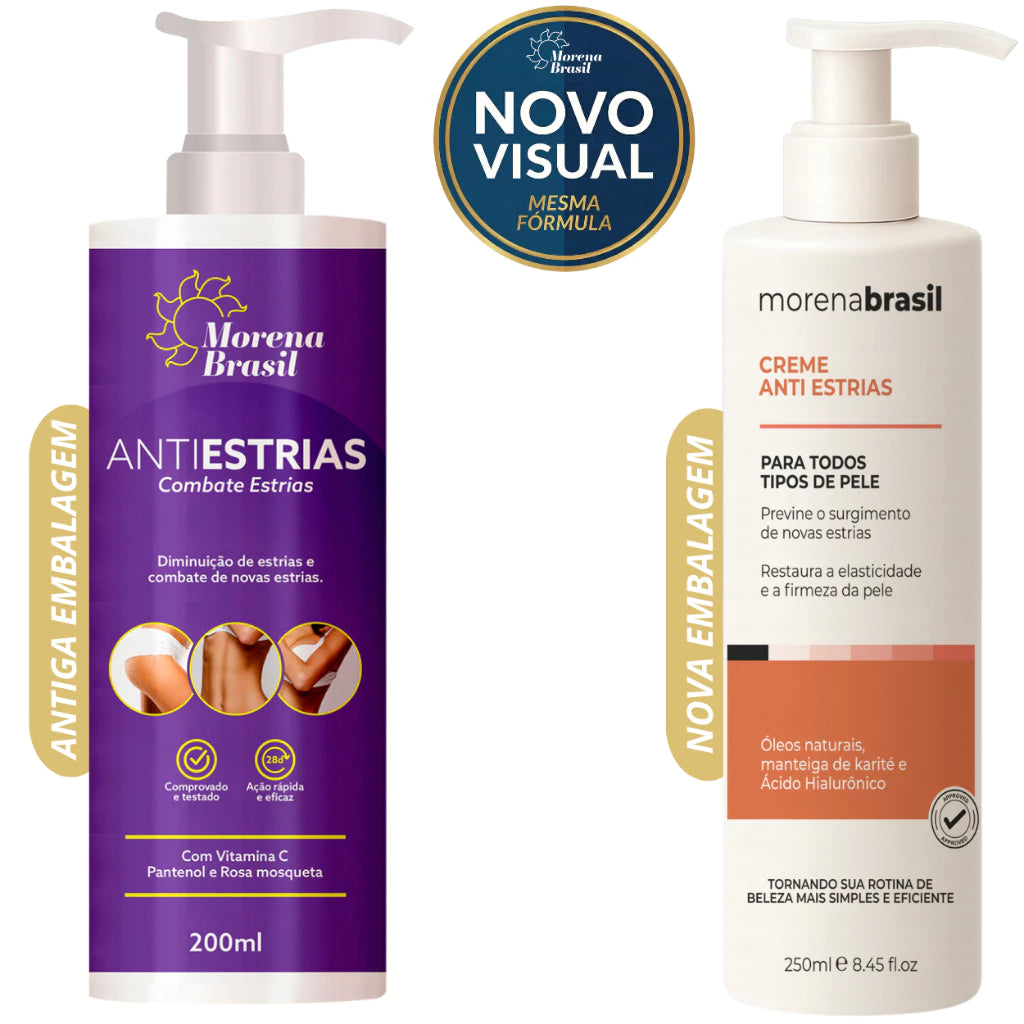 Morena Brasil Anti-Stretch Mark Cream – Advanced Recovery with Collagen & Elastin 250ml/ 8.45fl.oz.
