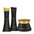 Mutari Progress Kit with shampoo leave-in and mask for hair care, featuring two 240ml bottles and a 300g treatment mask.