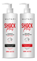 Mutari Shock Plus Kit Reconstructing Shampoo and Hair Mask 2x500ml - BuyBrazil