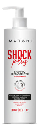 Mutari Shock Plus Kit Reconstructing Shampoo and Hair Mask 2x500ml - BuyBrazil