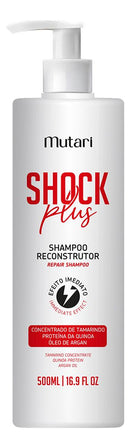 Mutari Shock Plus Kit Reconstructing Shampoo and Hair Mask 2x500ml - BuyBrazil