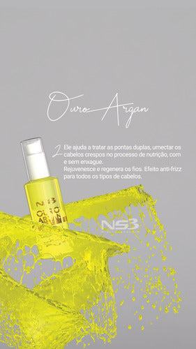 Ns3 Brasil Gold Repair Argan Oil 60ml - BuyBrazil