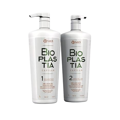 NS3 Bioplastia Capilar Term Hair Realignment 2x1000ml/33.8 fl.oz. - BuyBrazil