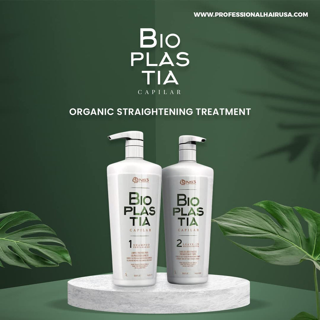 NS3 Bioplastia Capilar Term Hair Realignment 2x1000ml/33.8 fl.oz. - BuyBrazil