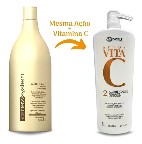 NS3 Brasil Detox Vita C Acidifier Normalizing High Impact 1000ml - BuyBrazil