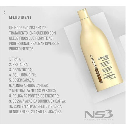 NS3 Brasil Detox Vita C Acidifier Normalizing High Impact 1000ml - BuyBrazil