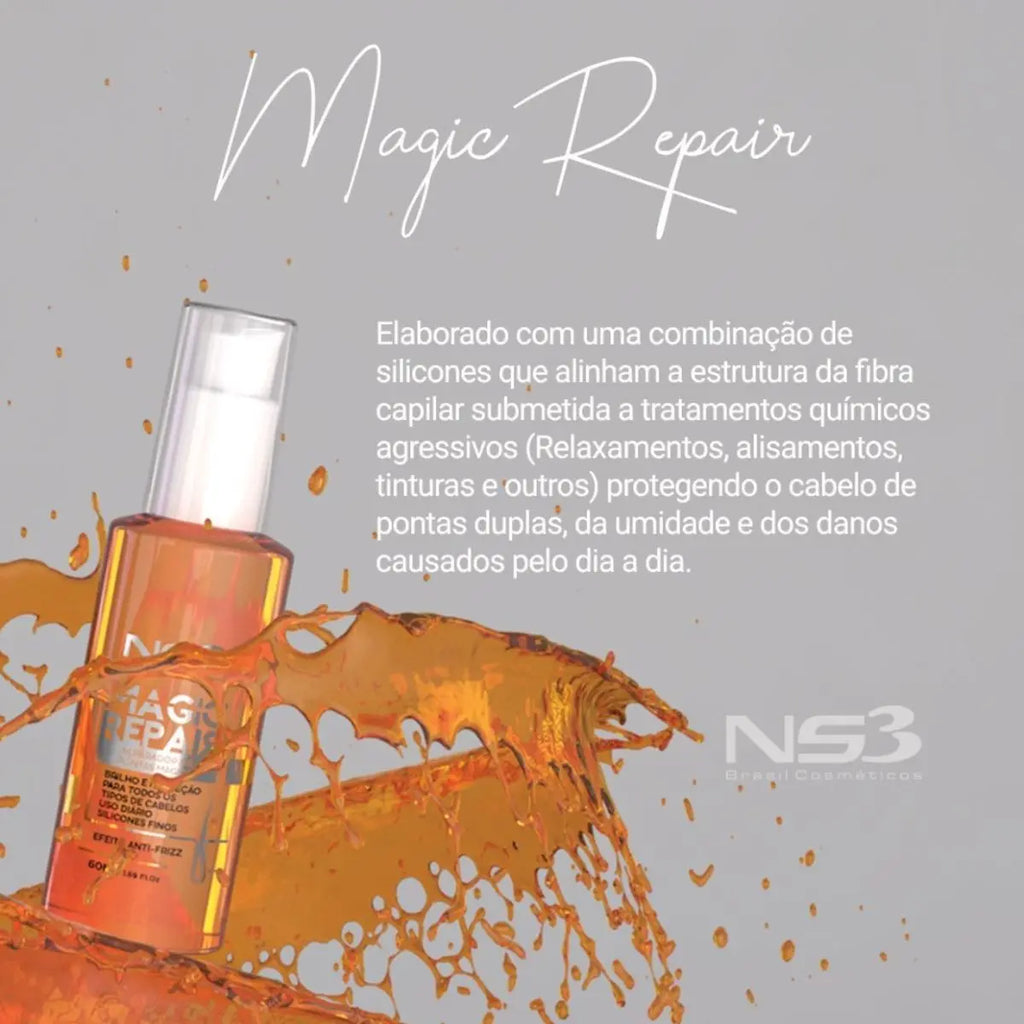 NS3 Magic Repair Oil Split Ends Treatment 60ml - BuyBrazil