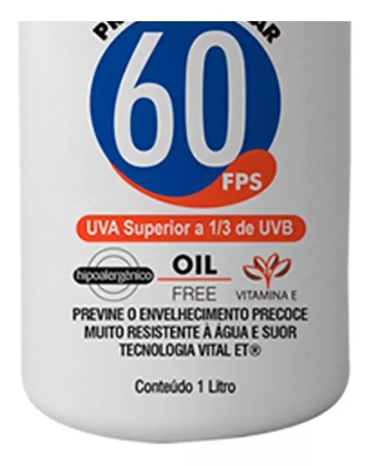 Nutriex Professional Sunscreen SPF 60 1/3 UVA 1 Liter 61028 - BuyBrazil