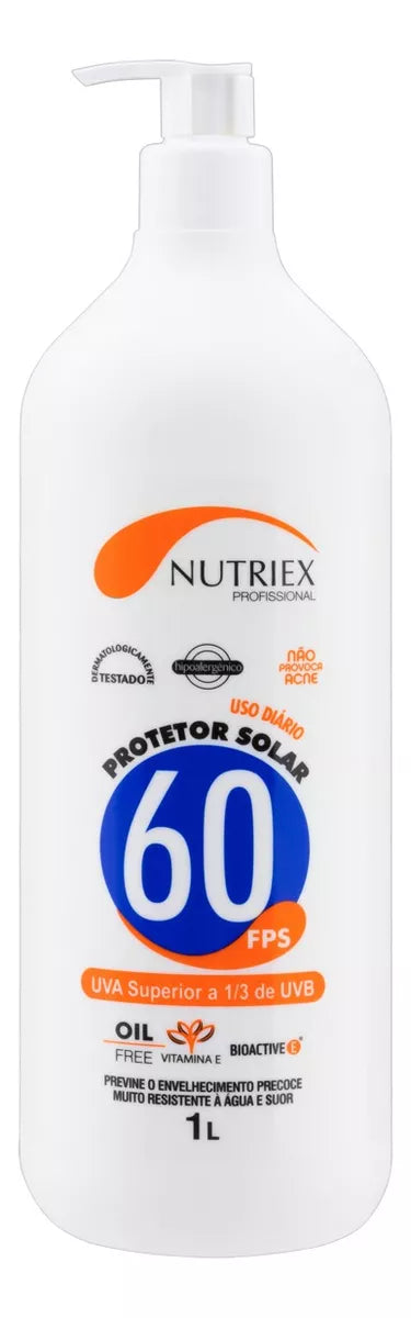 Nutriex Professional Sunscreen SPF 60 1/3 UVA 1 Liter 61028 - BuyBrazil