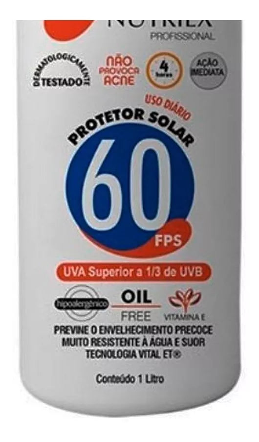 Nutriex Professional Sunscreen SPF 60 1/3 UVA 1 Liter 61028 - BuyBrazil