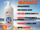 Nutriex Professional Sunscreen SPF 60 1/3 UVA 1 Liter 61028 - BuyBrazil