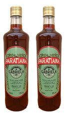 Gabriela Paratiana Cachaça liqueur bottle, 700ml, with label and distinctive packaging from the PARATIANA brand.