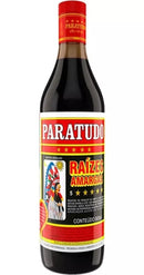 Bottle of Paratudo Cocktail The Legitimate Bitter Roots 5 Stars, 900ml, with a dark liquid inside and a colorful label.