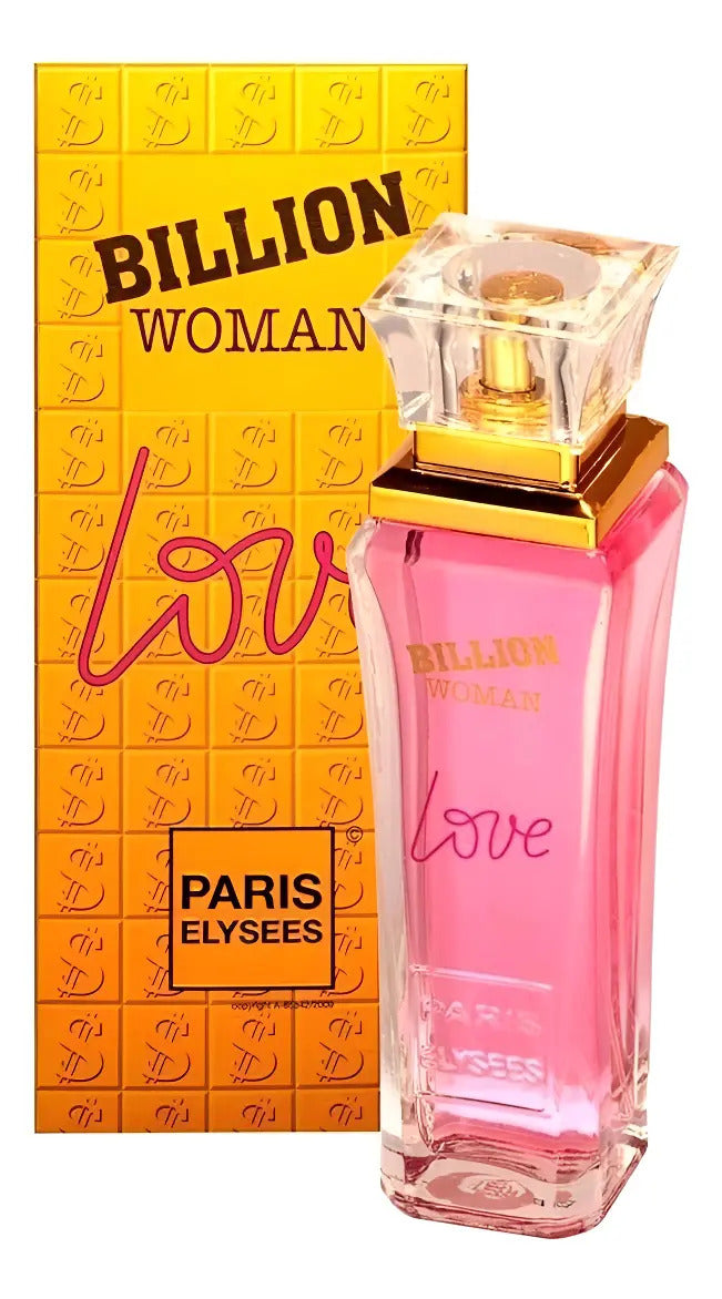 Paris Elysees Billion Woman Love – Eau de Toilette for Women 100ml / 3.4 fl.oz.
