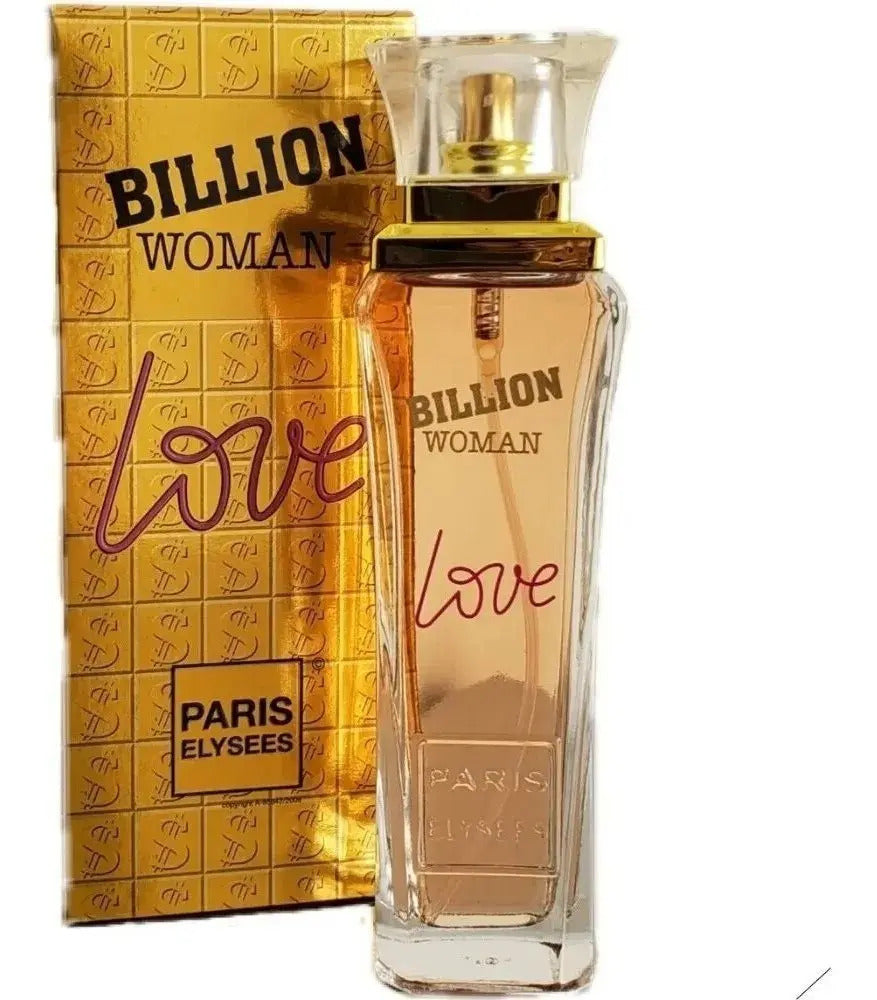 Paris Elysees Billion Woman Love – Eau de Toilette for Women 100ml / 3.4 fl.oz.