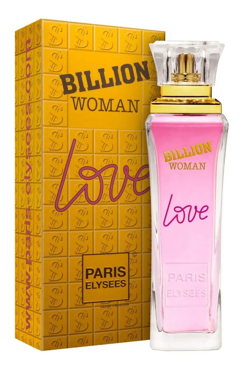 Paris Elysees Billion Woman Love – Eau de Toilette for Women 100ml / 3.4 fl.oz.