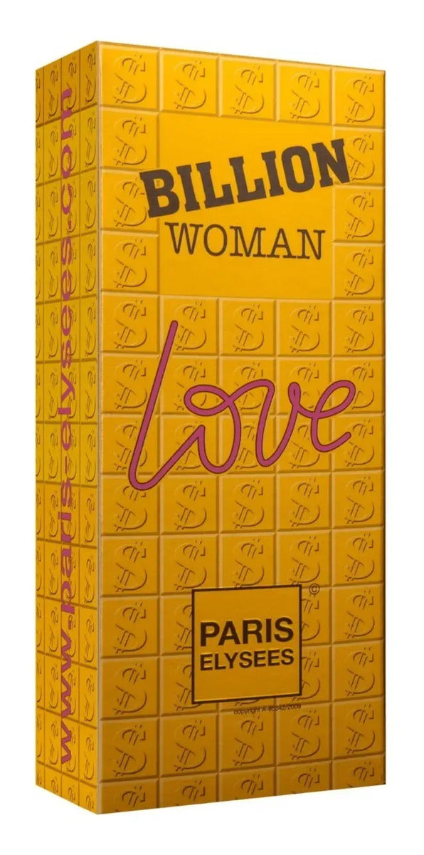 Paris Elysees Billion Woman Love – Eau de Toilette for Women 100ml / 3.4 fl.oz.