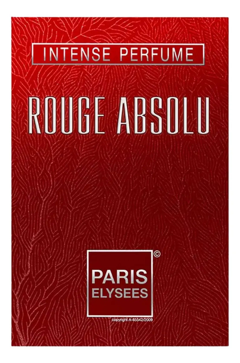 Paris Elysees Intense Perfume Rouge Absolu Tradicional EDT 100 ml para feminino