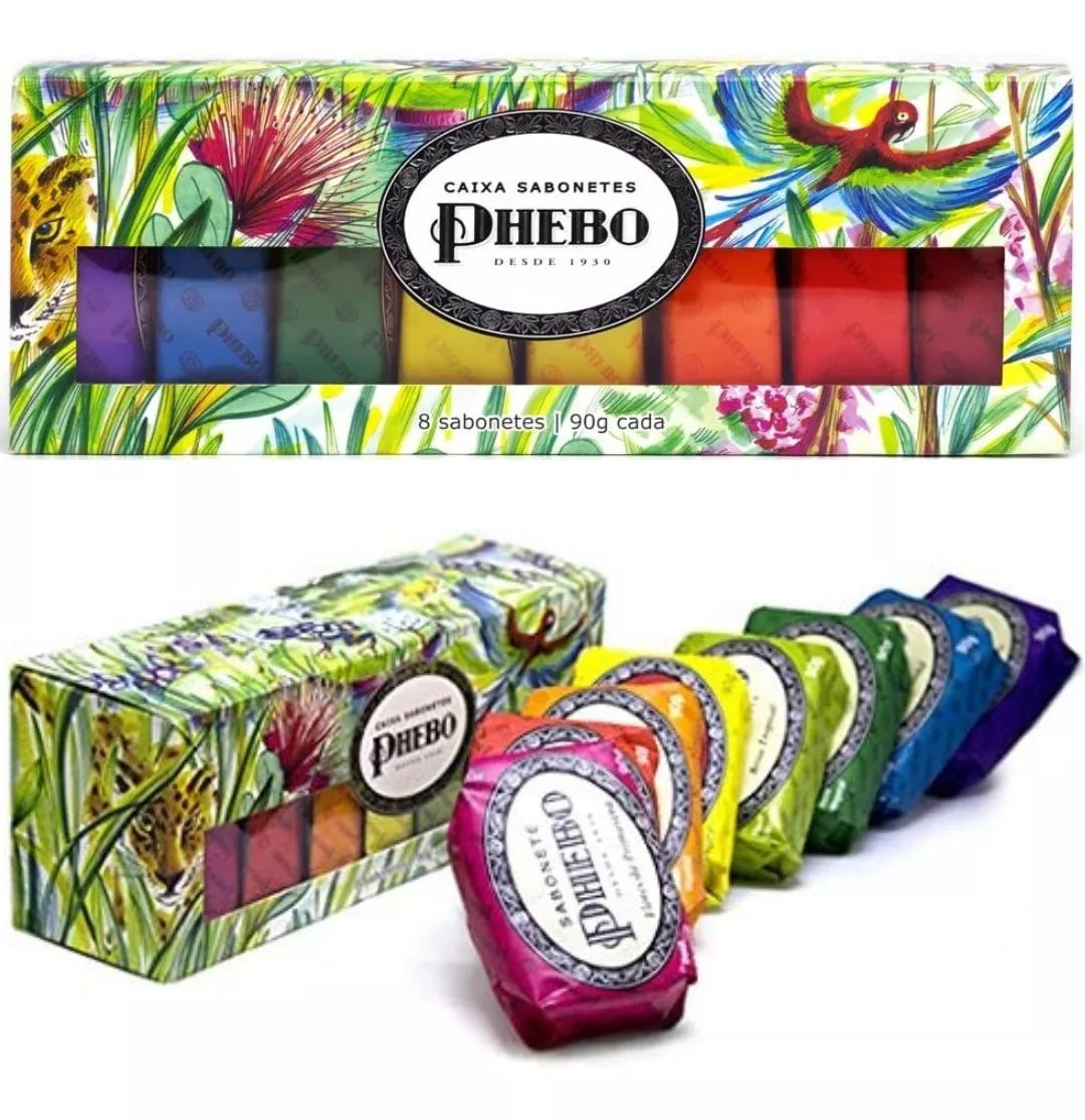 Phebo Amazônia Glycerin Soap Box 8 units 90g//3.17 oz. - BuyBrazil