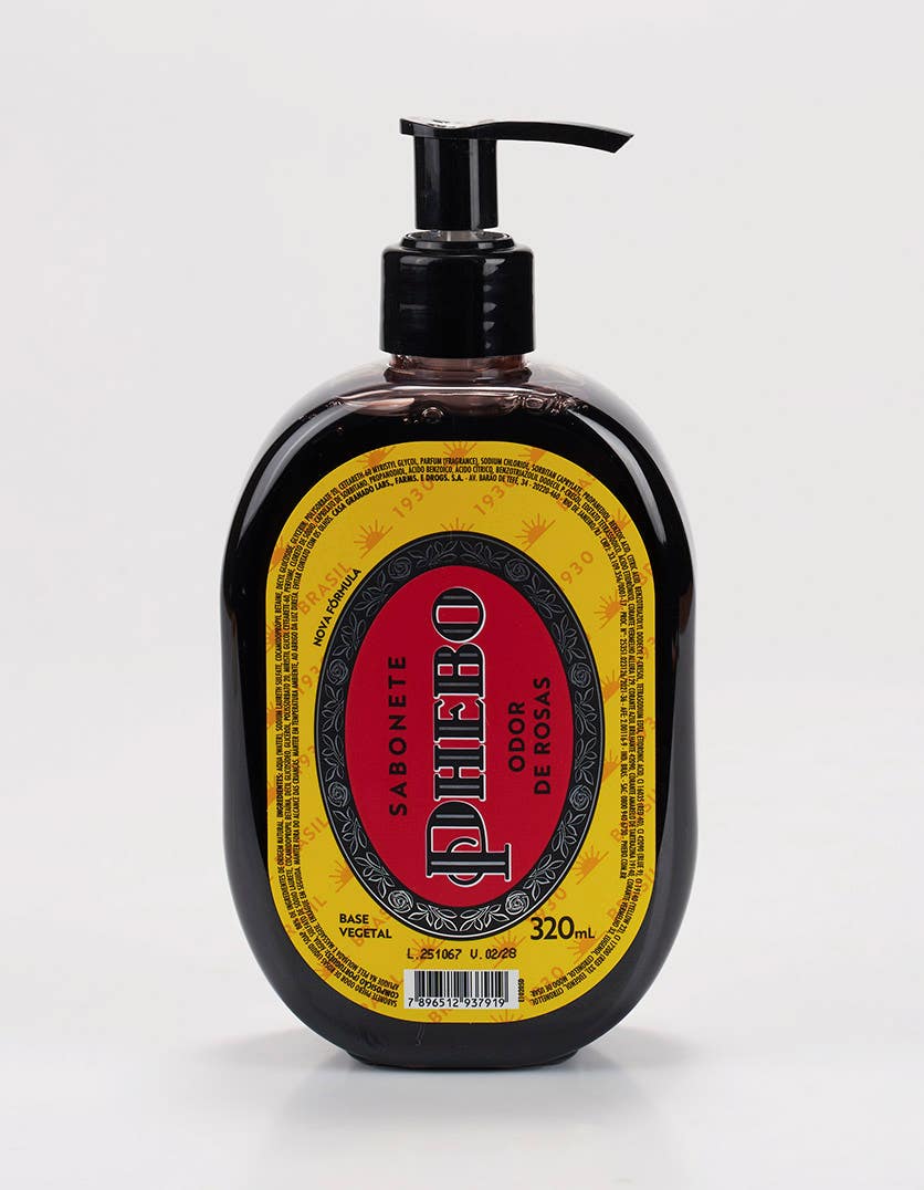Sabonete Líquido de Glicerina Phebo Odor de Rosas 320ml - BuyBrazil