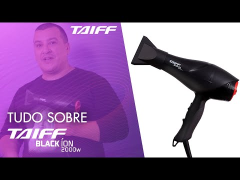 Taiff Black Ion Original Professional Hair Dryer 2000w Black Color