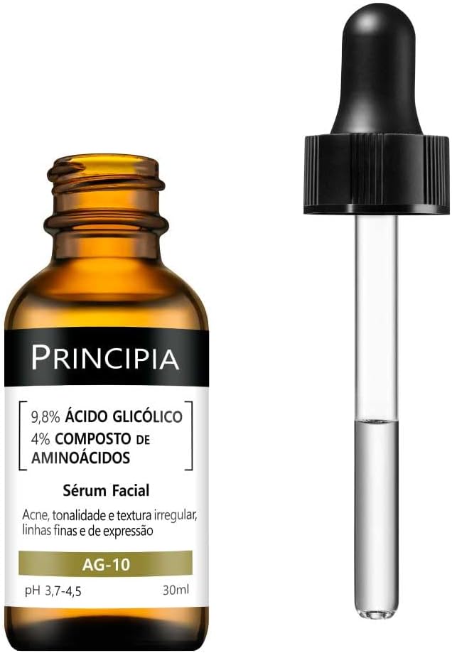 Principia AG-10 Renewal Serum 9.8% Glycolic Acid + Amino Acids Skin Type All - BuyBrazil
