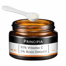Principia Powder with 95% Pure Vitamin C and 5% Ferulic Acid, Highly Effective Against Lines, Wrinkles, Dark Circles, and Hyperpigmentation.